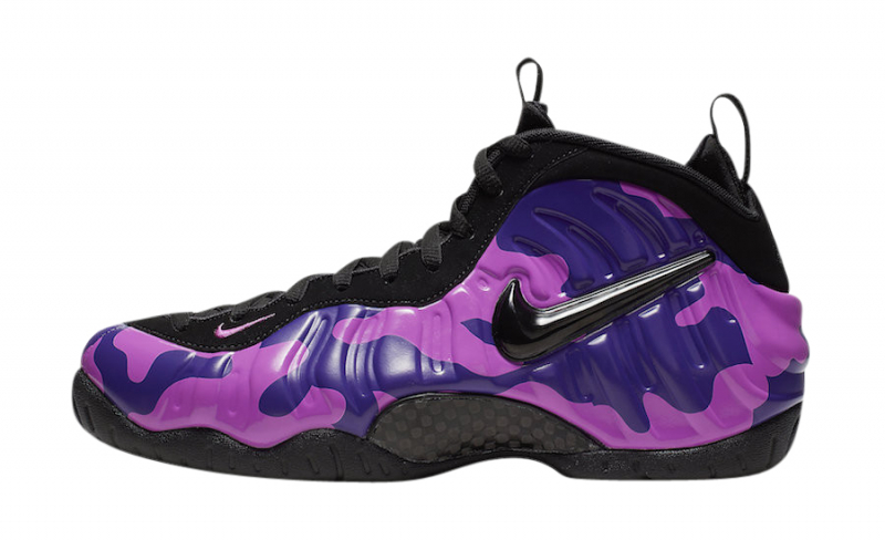 pink and purple camo foamposites