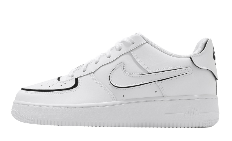 Nike Air Force 1/1 GS White Black - KicksOnFire.com