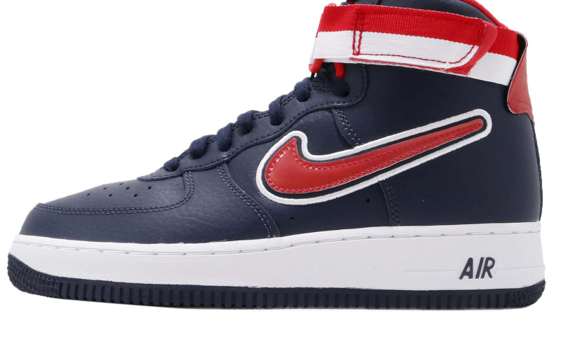 Nike Air Force 1 High Sport Midnight Navy University Red - KicksOnFire.com