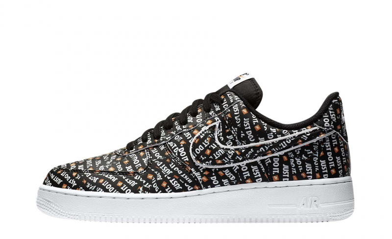 nike air force 1 low just do it black