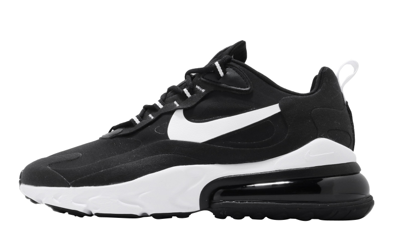 nike 270 react black and white