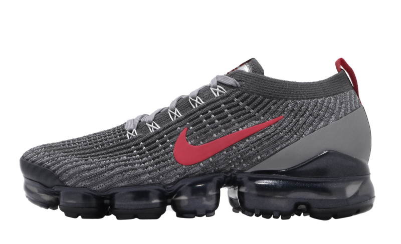 vapormax flyknit grey and red