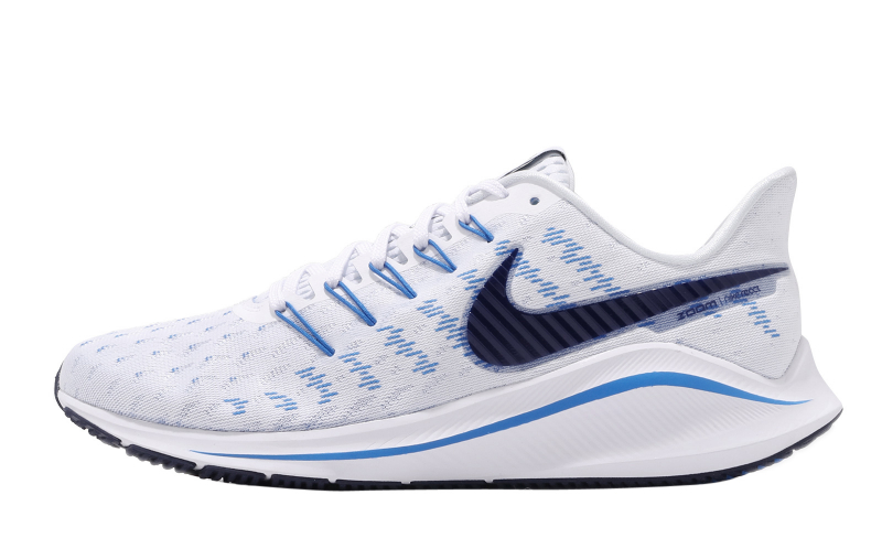 nike air zoom vomero 14 white and blue