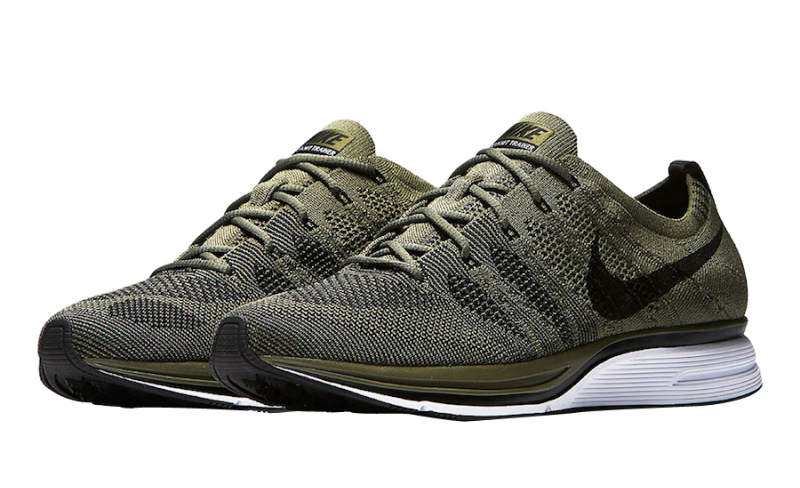 nike flyknit trainer medium olive