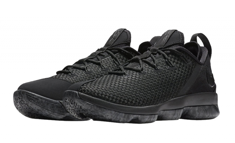 lebron triple black shoes