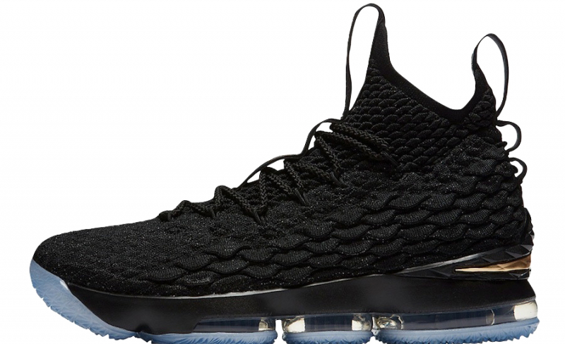 lebron 15 black and gold price