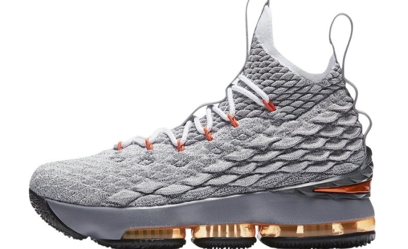 Lebron 15 grey orange Clearance