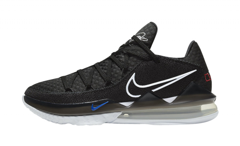 nike lebron 17 low black white