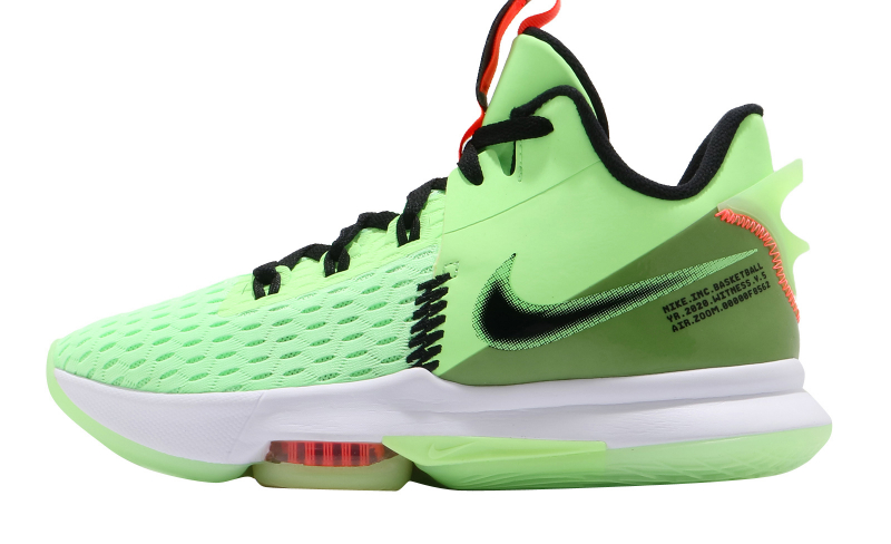 Nike LeBron Witness 5 EP Lime Glow Black Bright Mango - KicksOnFire.com