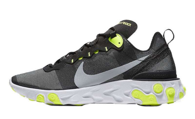 mens nike react element black