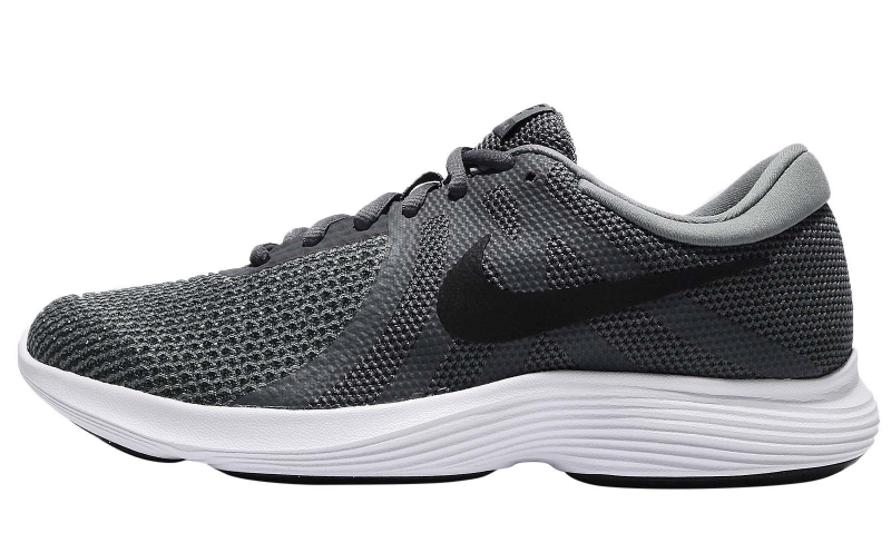 nike revolution 4 grey red