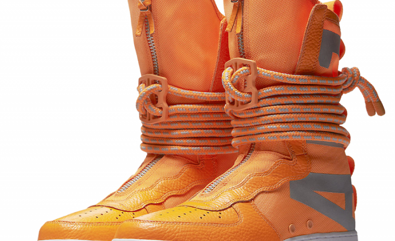 total orange nike air force 1