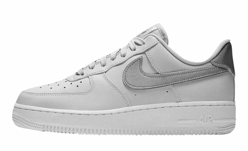 nike air force 1 grey swoosh