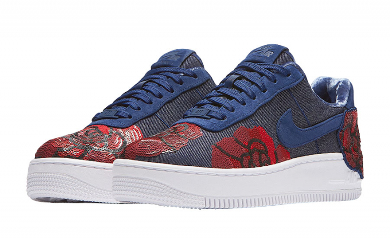 air force 1 blue flower