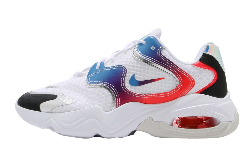 nike air max white multicolor