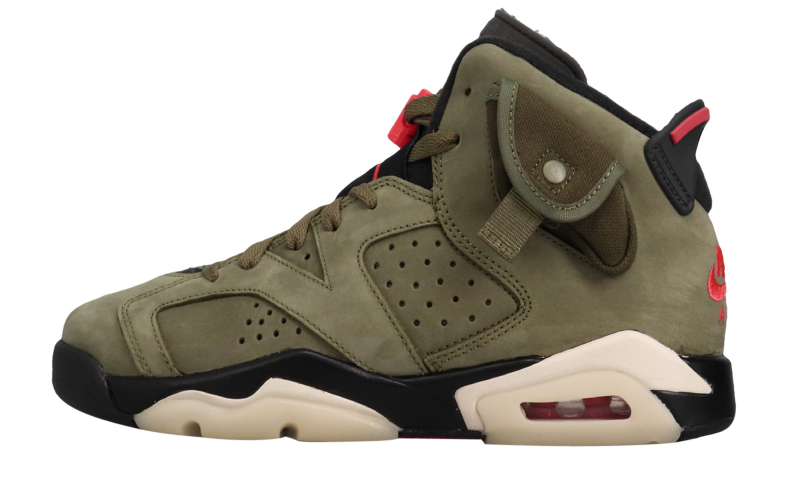 travis scott air jordan 6 medium olive