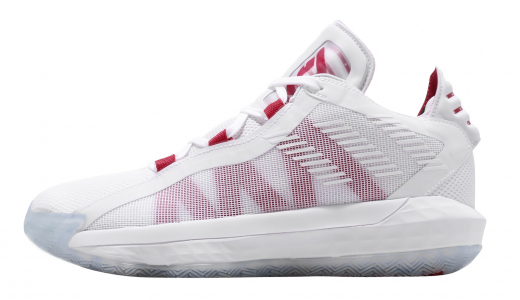 Release Date: adidas Dame 6 White Scarlet • KicksOnFire.com