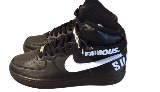 Air force 1 leather low trainers Nike x Supreme Brown size 41 EU in Leather  - 32322217